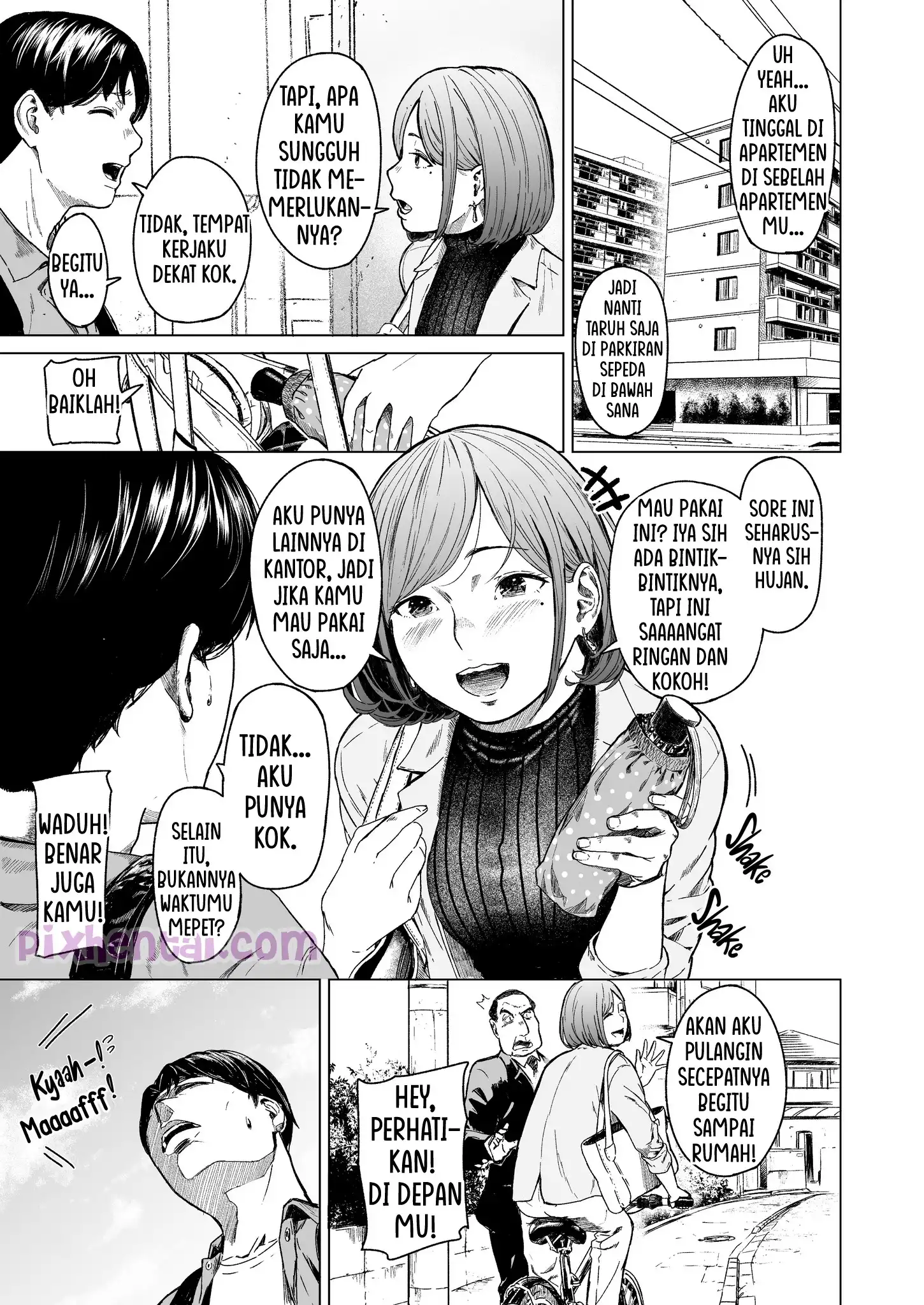 Komik hentai xxx manga sex bokep Furachi Unforgivable Akibat Mengintip Tetangga Cantik 14